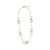 Gold 18k Yellow Gold Black Onyx & Turquoise Circle Pendant Necklace, Italy For Sale - Image 8 of 8