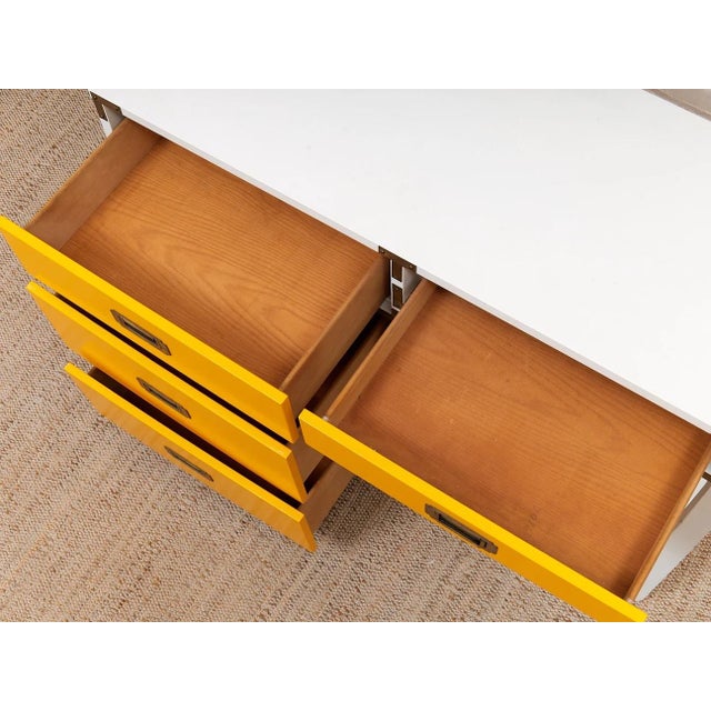 Mid 20th Century Campaign Mustard Desk For Sale - Image 10 of 10