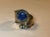 This eye-catching Vintage Sodalite and Silver Bypass Ring (Size 8) will be a fabulous addition to your vintage jewelry...