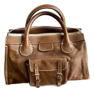 Vintage Chloé Edith Top Handle Satchel, Phoebe Philo Edition, Medium Brown/Taupe, Made in Italy