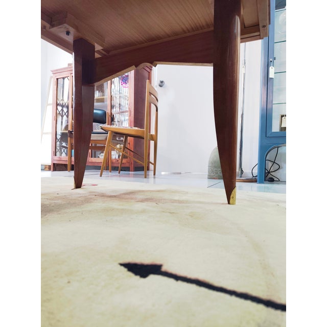 Cherrywood Dining Table, 1950s For Sale - Image 13 of 15