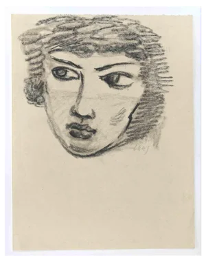 Mino Maccari, The Portrait, Pencil Drawing, 1945