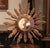 Mid 20th Century Mid-Century French Carved Giltwood Painted Wall Sunburst Mirror For Sale - Image 5 of 8
