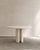Roman dining table iii in navona travertine by paloma editions dimensions: d 160 x w 160 x h 75 cm. Materials: travertine....