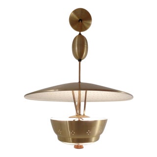 Large Mid Century Modern Ufo Hanging Pendant Light For Sale