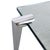 Metal Mid-Century Modern Coffee Table in Glass and Metal, 1980 For Sale - Image 7 of 8