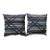 Pair of Designer-Style Woven Throw Pillows For Sale