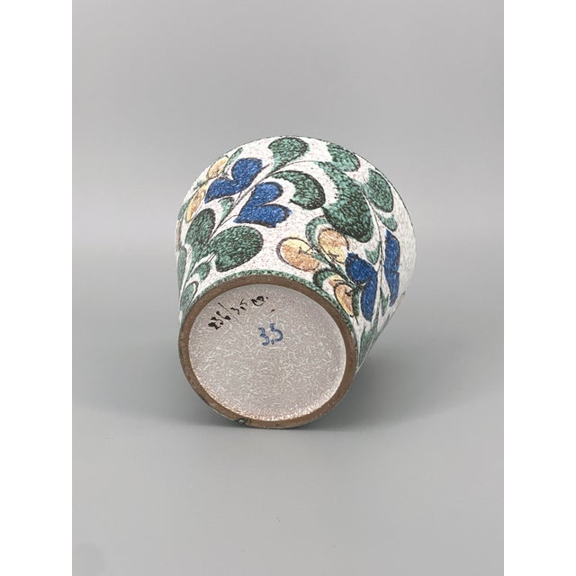 Flower Pot with Floral Decoration by Ruscha Keramik, West Germany, 1960s For Sale - Image 10 of 14