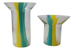 Murano Glass Vases from VeArt, 1982, Set of 2