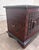 Antique Indian Rajasthani Geometric Carved Solid Hardwood Bridal Dowry Chest For Sale In Kansas City - Image 6 of 12