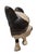 Hollywood Regency Vintage French Bulldog Black White Cast Iron Door Stop For Sale - Image 3 of 5