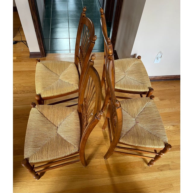 Ethan Allen’s Country Dining Table and 4 Chairs Set of 5 Chairish