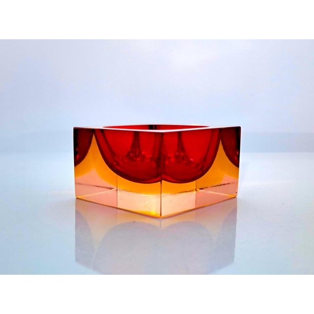 Murano Sommerso Glass Ashtray by Flavio Poli for Seguso, 1970s For Sale - Image 9 of 9