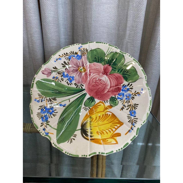 Italian Provençal Fruit Plate Stand For Sale - Image 4 of 4