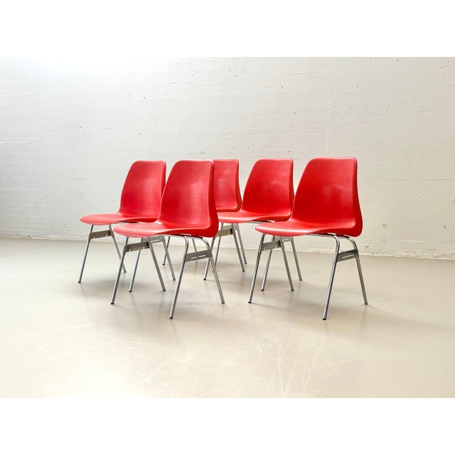 Vintage Stacking Chair from Lübke, 1970s For Sale - Image 4 of 18