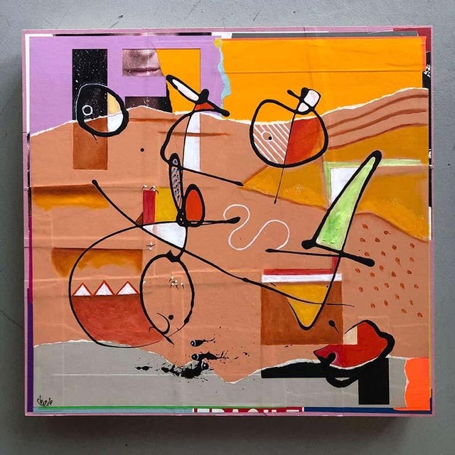 Brown William Finlayson Jr. Mixed Media Painting Titled: If Only/Why not 2017 For Sale - Image 8 of 11