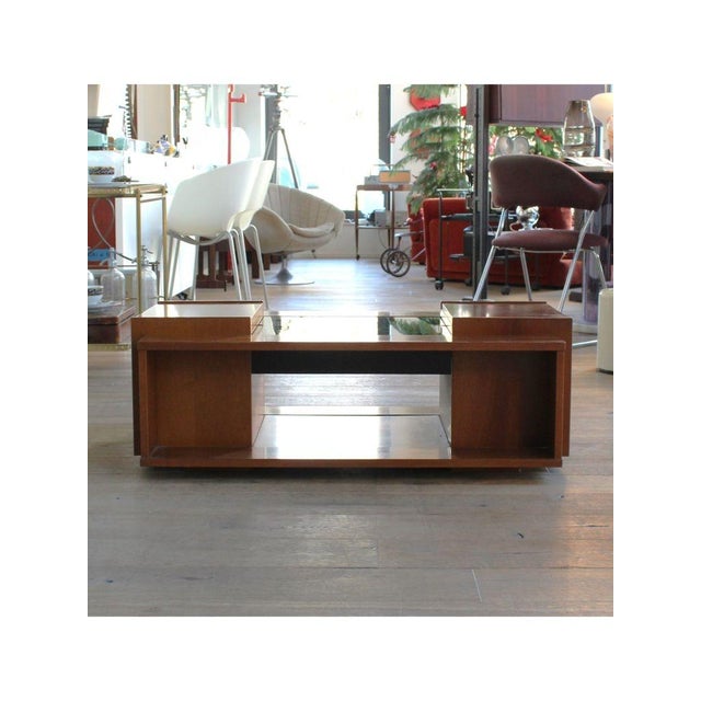 Drop-Leaf Coffee Table with Bar, Italy, 1960s For Sale - Image 4 of 14