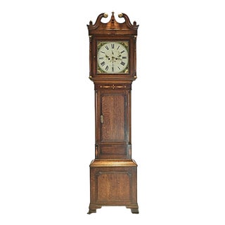 Tall Grandfather Clock in Oak, United Kingdom, 1810s For Sale