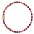 Natural 18k Gold Ruby 9.75ct & Diamond 0.43ct Bracelet For Sale