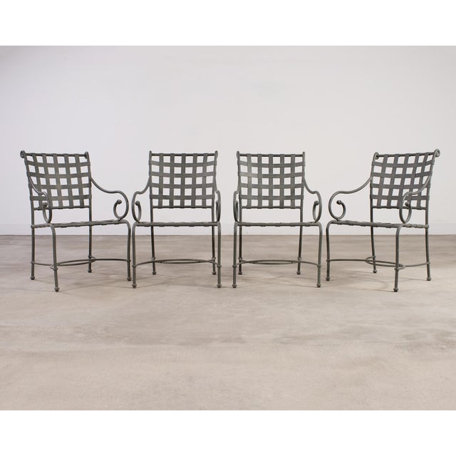 Dark Green Labeled Brown Jordan Florentine Garden Set by Richard Frinier For Sale - Image 8 of 17