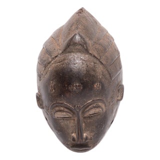 Baule Ndoma Portrait Mask, C. 1900 For Sale