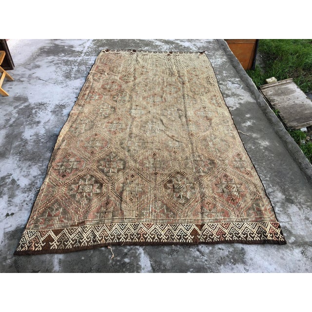 1960s Vintage Handwoven Kilim Rug - 5′8″ × 11′4″ For Sale - Image 9 of 9