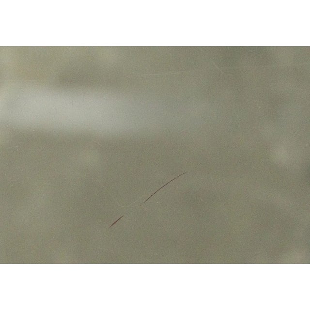 Tempered Glass Table with Leather Covered Legs For Sale - Image 9 of 12