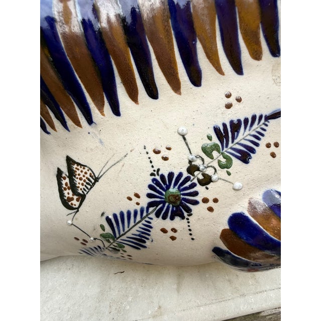 Ceramic Tonalá Mexican Folk Art Pottery Fish Sculpture For Sale - Image 7 of 9