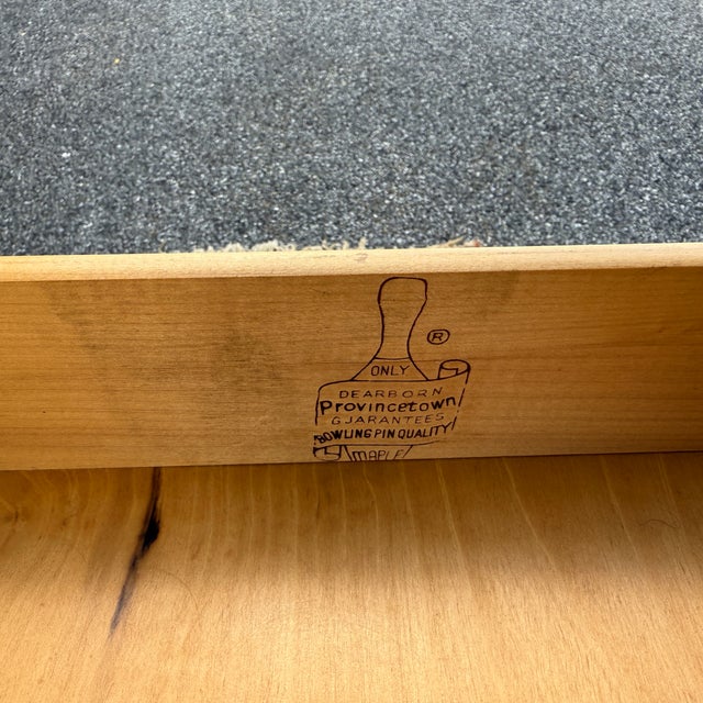 Ethan Allen Vintage Dearborn Furniture American Traditional Solid Maple Corner Desk With Drawer For Sale - Image 4 of 12