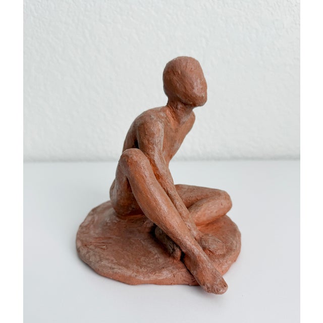 Hans Mettel Style Clay Figurative Male Sculpture For Sale - Image 4 of 11
