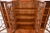 Mid 20th Century Baker Furniture Style Georgian Carved Flame Mahogany Breakfront Bookcase Cabinet For Sale - Image 5 of 11