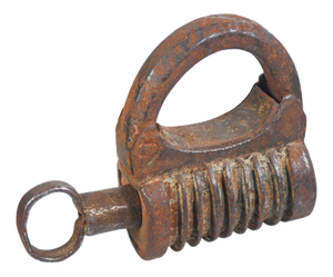 Antique Asian Iron Padlock, 1700s