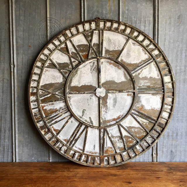 Distressed Metal Reproduction Clock Face Chairish