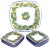 Late 20th Century Italian Pottery Platter & 8 Plates - Set of 9 For Sale - Image 5 of 5
