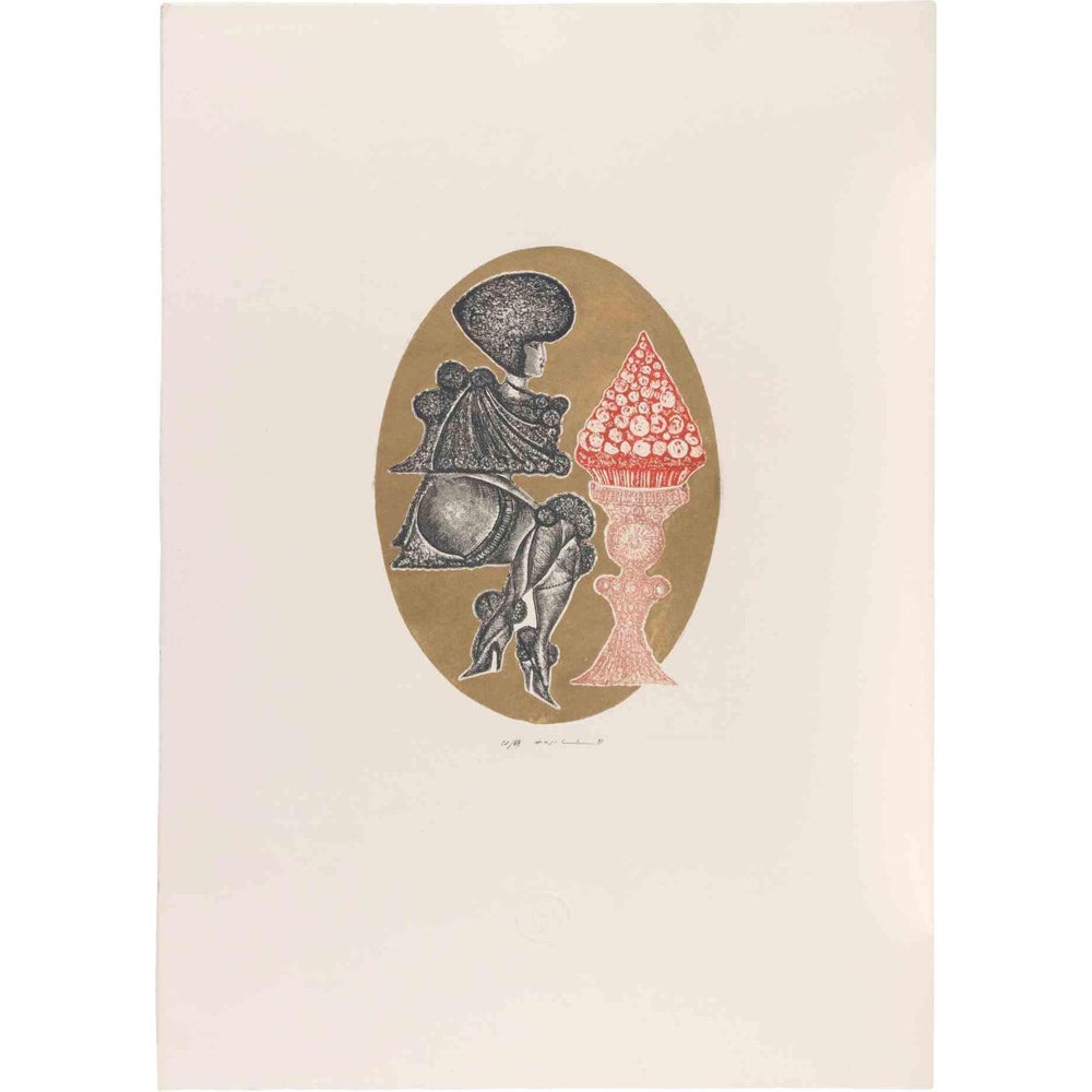 Pasquale Basile, Surreal Composition, Etching, 1991 | Chairish