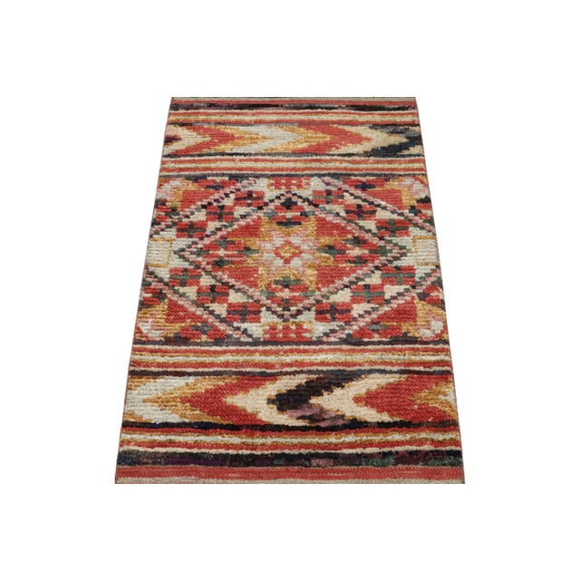 Contemporary Rug & Kilim’s Moroccan Style Rug With Berber Polychromatic Geometric Patterns For Sale - Image 3 of 7