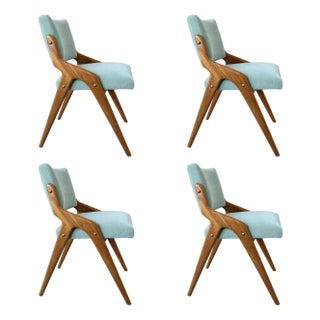 Mid-Century Modern Mohair Dining Chairs by Beresford & Hicks, c.1950s For Sale