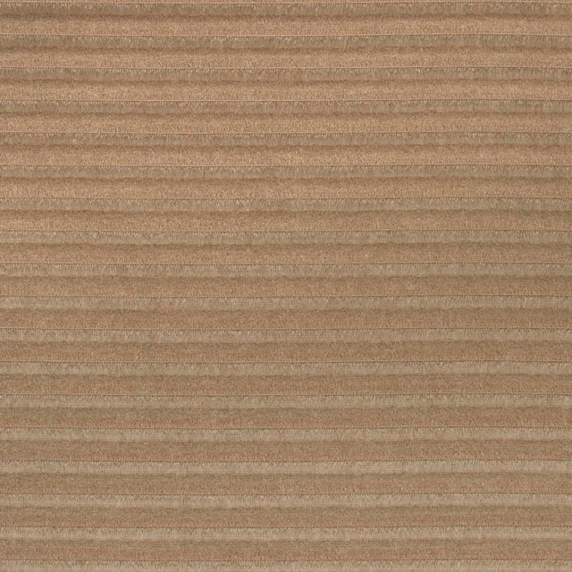Contemporary SAMPLE - Schumacher Petite Channeled Velvet Fabric In Camel For Sale - Image 3 of 4