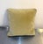 1960s-70s Shih Tzu needlepoint down-filled pillow w/ champagne velvet backing. Excellent condition. Measures 11.5" x 11".