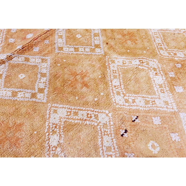 Authentic 1900 Indian Agra Orange Handmade Rug For Sale - Image 10 of 10