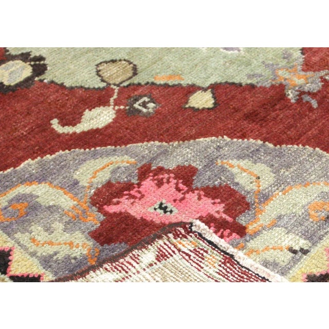 1960s Turkish Oushak Rug For Sale - Image 4 of 7
