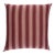 Schumacher Hanson I/O Stripe 18" Pillow In Raspberry For Sale