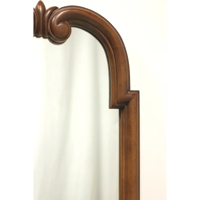 Traditional Tomlinson 1960's Carved Walnut Scroll Regency Style Wall Mirror - B For Sale - Image 3 of 8