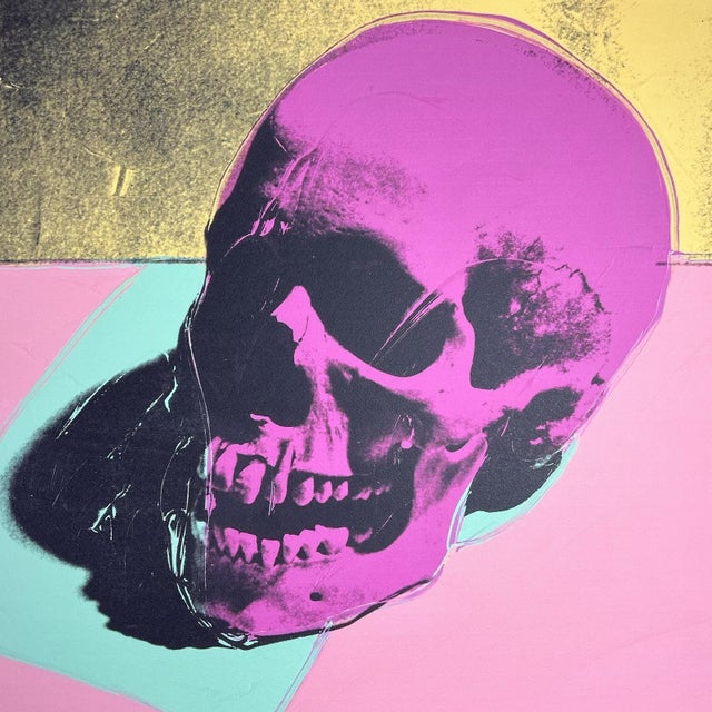 1980s 1986 Carnegie Museum of Art After Andy Warhol "Skull" Lithograph For Sale - Image 5 of 10