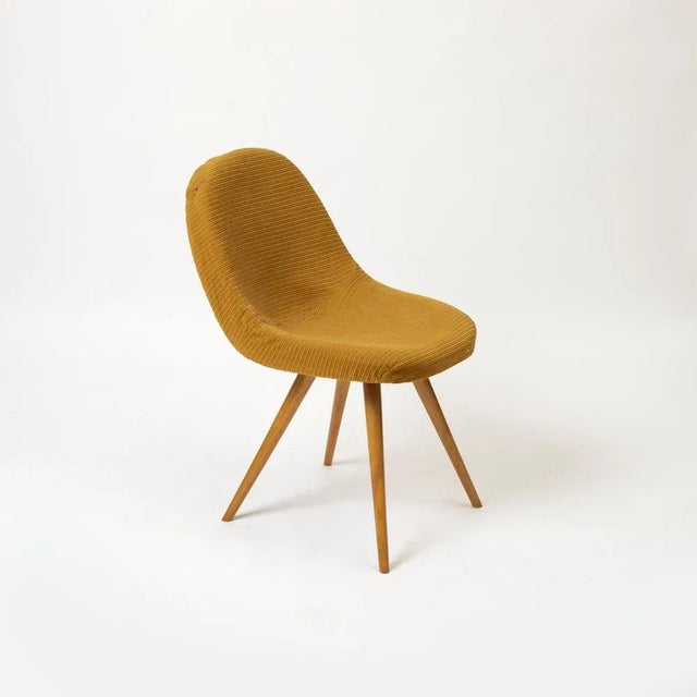 Textile Dining Chairs by Frantisek Jirak, Czechoslovakia, 1950s, Set of 4 For Sale - Image 7 of 8