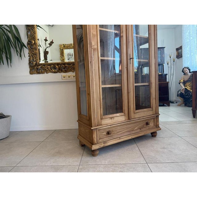 Rustic Farmhouse Display Cabinet For Sale - Image 9 of 12