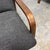 Custom Made Felix Lounge Chairs With Charcoal Performance Linen, Pair For Sale - Image 11 of 12