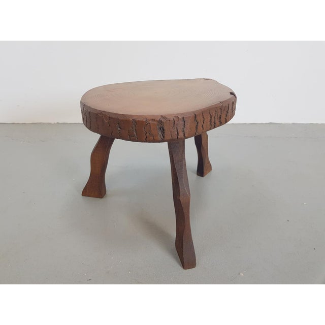 Mid-Century Brutalist Tree Trunk Side Table, 1960s For Sale - Image 6 of 6