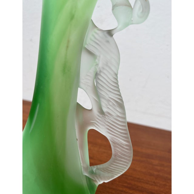 Vintage French Art Glass Carafe and Bowl, 1970s, Set of 2 For Sale - Image 10 of 18