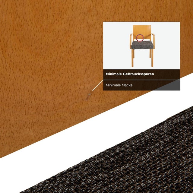 Fabric and Wood Chairs from Thonet, Set of 6 For Sale - Image 12 of 18